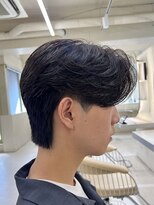 ニコ トウキョウ ヨコハマ(nico)&nbsp;メンズセンターパートウルフセンターパートニュアンスパーマ襟足