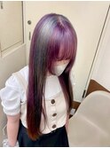 【カチューシャカラー/紫×シルバー】池袋駅/東池袋駅