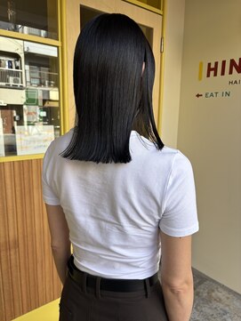 ヒントステーション(HINTSTATION) 〈浅草 半個室〉髪質改善/シアーブラック
