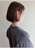 大人ボブ アッシュブラウン 艶髪 髪質改善 ショートボブ 30代
