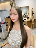 シンプルだから美しい　涼風ストレートヘア　髪質改善ストレート