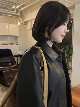 ライン(LINE) ボブ/内巻きボブ/小顔カット/バイカルテ