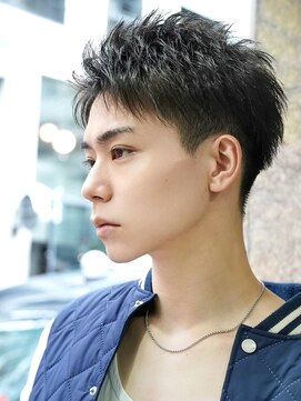 ゼロ 渋谷(XeRo) 爽やかツーブロック刈り上げ【アップバングショート】