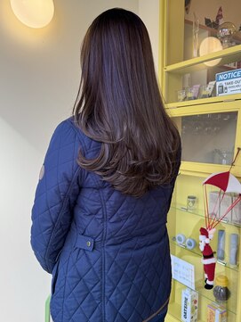 〈浅草 半個室〉ロングレイヤー×艶ブラウン