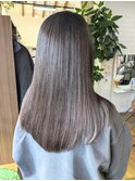 レイヤーカット、ラベンダーカラー