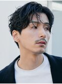 縦落ちパーマツイストスパイラルパーマシャドウパーマメンズヘア