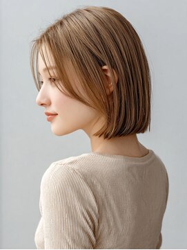 レリーリズ 大阪梅田(Rely Liz) 透明感ベージュボブ