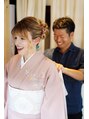 美容堂&nbsp;着付け様子