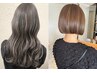 ハイライト＋全体カラー＋カット＋内部補修トリートメント