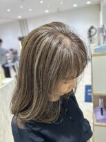 ケンジ 平塚 アネッタ(KENJE annetta) 白髪ボカシハイライト/ホワイトベージュ