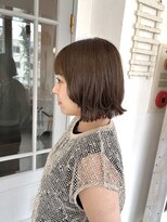 メッツァ(metsa) 切りっぱなしレイヤーボブ×オリーブベージュ♪
