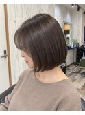 辻堂Rカラー￥7900/40代50代艶ショートボブ/白髪染め対応