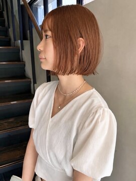 ヘアー アイス ルーチェ(HAIR ICI LUCE) ハニーベージュ/ブリーチなし/レイヤーボブ/ボブ/堀場