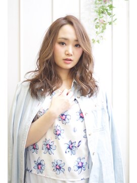 アルターリール(aL ter Rire) グレージュカラー×リラックスウェーブミディー☆【Rire尚平】