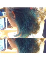 サロンドミルク 原宿(salon de MiLK)&nbsp;【サロンドミルク原宿】インナーカラー×ノームコアブルー