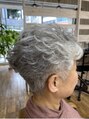 ルーツ(ROOTS) ツーブロック×パーマでちょっと過激なグレイヘアも得意です!