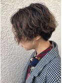 20代30代40代/小顔/ハンサムショート×無造作×パーマ