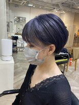 エル(EL by green)&nbsp;《tomi》丸みショート×ダークラベンダー