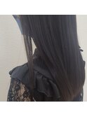 透明感黒染めヘアー