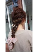 編みおろしアレンジ