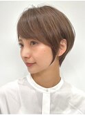 30代40代大人女性/前髪ありショートボブ/ショートヘア/髪質改善