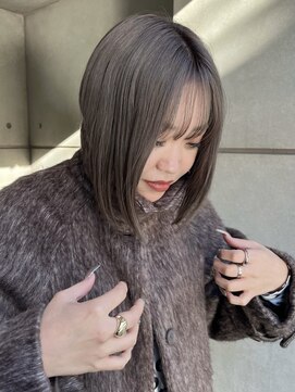 ローネス(LONESS) 透け感のあるミルクティーグレージュ◎