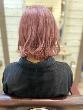フィックスヘアー なんば(FIX-hair) ピンクレイヤーボブ