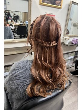 フラワー(Flower) ハーフアップ