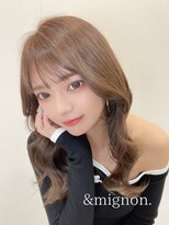 ミニョン(& mignon) ブリーチなし☆まろやかベージュ