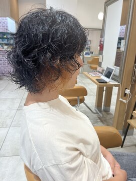 ラ ブーケ 中川中島店(La Bouquet) ウルフカット×無造作パーマ