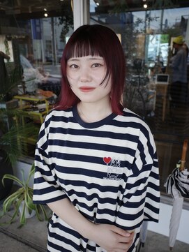 ファンファンバイルー 岐阜(fan fun by Rooo) オン眉フルバングカット