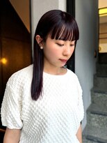 【大前晴奈】ルビーカラー/フルバング前髪