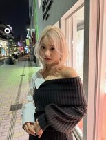 イキ 表参道(iki omotesando) デザインカラー/レイヤーカット/ウェットヘア/オリーブベージュ