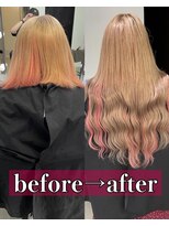 キング 高槻(K!ng)&nbsp;縮毛矯正髪質改善ハイライトレイヤーカット高槻美容室エクステ