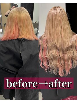 キング 高槻(K!ng) 縮毛矯正髪質改善ハイライトレイヤーカット高槻美容室エクステ