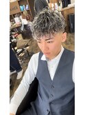 スペインカール　バロックパーマ　ホワイトメッシュ