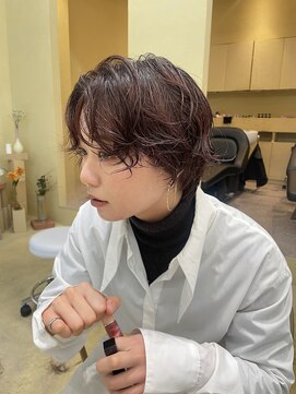 スニュウ(snuw) 【snuw mina】ショートヘア/ショートパーマ/伏見/レッドカラー