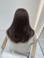 ジーナ 博多筑紫口(Zina)&nbsp;艶髪レッドブラウン×大人レイヤーカット【福田れん】