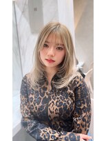 ロンド レア 天神大名店(Lond Le’a) イヤリングカラー/外ハネボブ /縮毛矯正/レイヤーボブ/艶髪