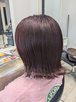 ロエネ(LOENE) ［佐々木］ベリーピンク×切りっぱなしボブ