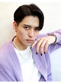 韓国風7:3カルマヘア　センターパート　コンマバング