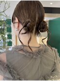 お呼ばれヘア/ツインアレンジ/タイトヘア/ヘアアレン ジ大阪