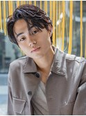 小久保styleフェザーパーマフェザーショートグレーエンドカラー