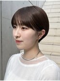 20代30代前髪ありショートマッシュショート丸みショートレイヤー