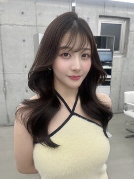 フォンズ(FONS) 透明感グレージュくびれヘア/顔周りカット/前髪カット/表参道