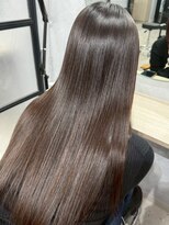 ハーシーバイアポロ 相模大野(HERSHE by apollo)&nbsp;x髪質改善/ホワイトグレージュ/レイヤーカット/チェリーブラウン