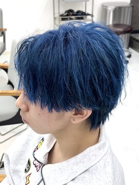 ザ アクネ 岡崎竜美丘店(THE ACNE) ＊ウルフ/ブルー/ブリーチ/メンズカット