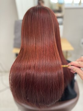 クリーム 町田(Cream) 髪質改善ストレート×艶チェリーブラウン