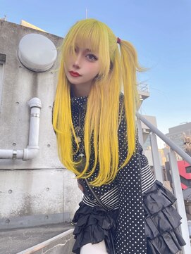 インク 渋谷(INK.) イエローカラー×シールエクステ