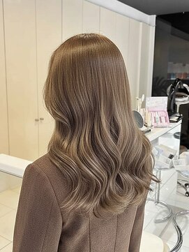 ノア(no_a) 【四条烏丸】ブリーチなしでミルクティベージュ